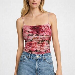 Express Body Contour Floral Tank Top – Size Small